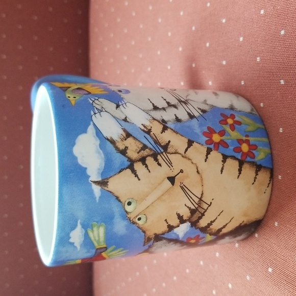 Debit Hron Cats and Birds 12oz mug by Gibson 2006 - Picture 2 of 6